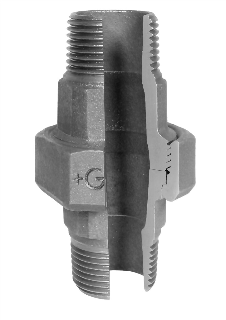 GF  336  Verschraubung   1/2" schwarz
